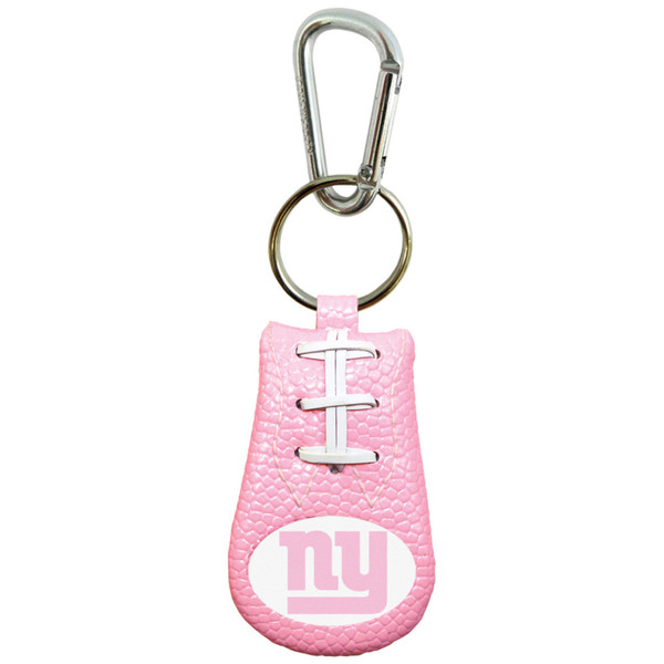 New York Giants Pink NFL Football Keychain