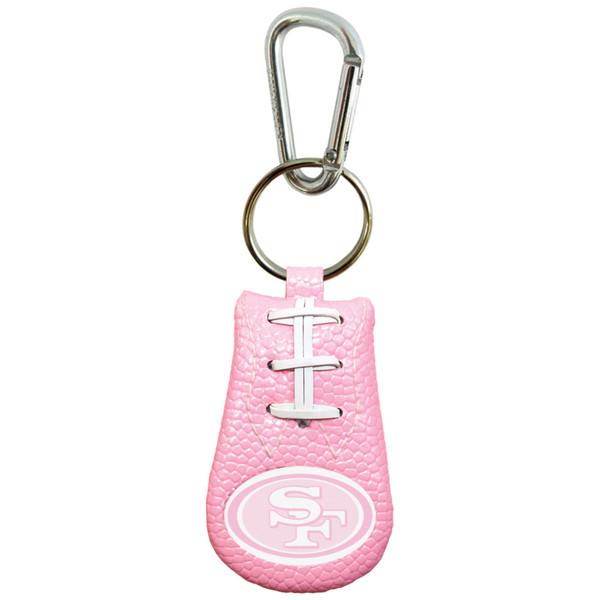 San Francisco 49ers Pink NFL Football Keychain