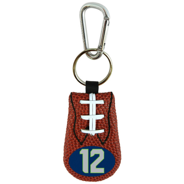 Seattle Seahawks Keychain Classic Football 12th Man Design