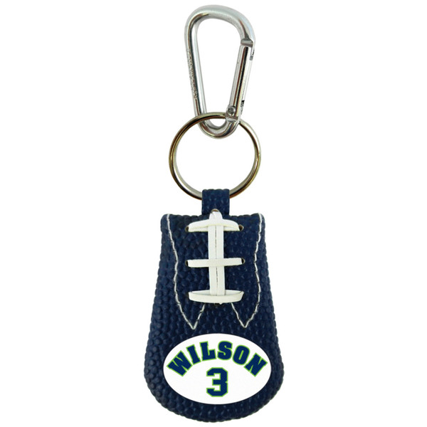Seattle Seahawks Keychain Team Color Jersey Russell Wilson Design