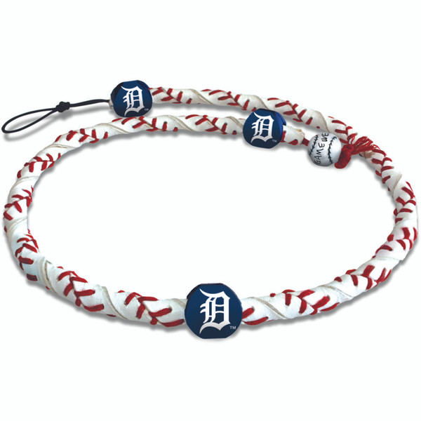 Detroit Tigers Necklace Frozen Rope Baseball