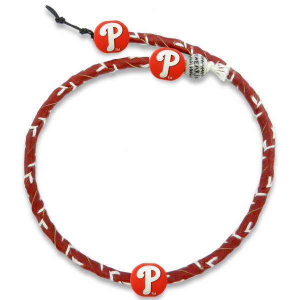 Philadelphia Phillies Team Color Frozen Rope Baseball Necklace