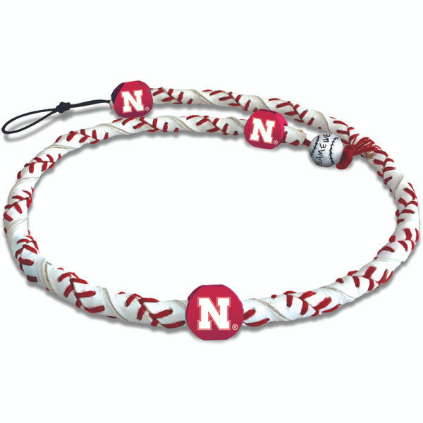Nebraska Cornhuskers Classic Frozen Rope Baseball Necklace