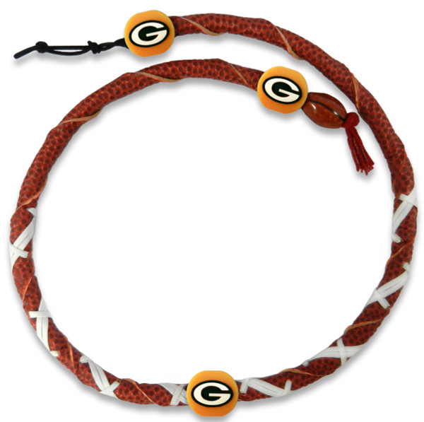 Green Bay Packers Necklace Spiral Football