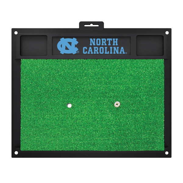 University of North Carolina at Chapel Hill - North Carolina Tar Heels Golf Hitting Mat "NC" Logo & "North Carolina" Wordmark Blue