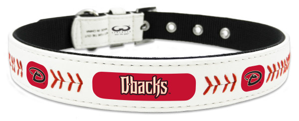 Arizona Diamondbacks Classic Leather Medium Baseball Collar