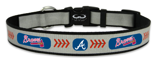 Atlanta Braves Reflective Medium Baseball Collar