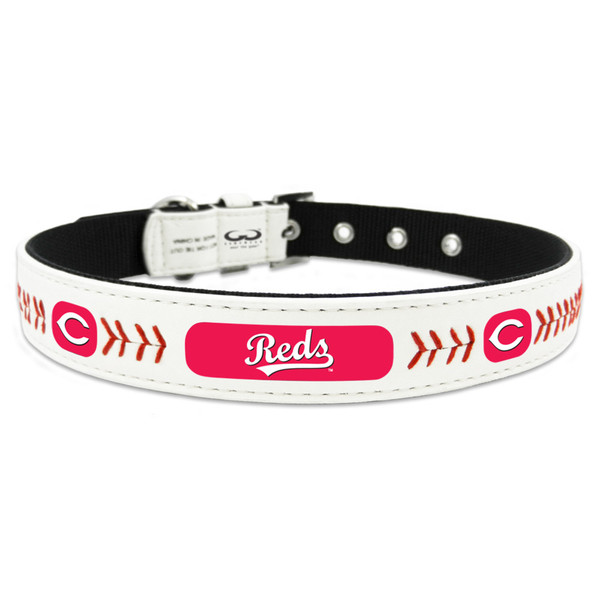 Cincinnati Reds Classic Leather Large Baseball Collar