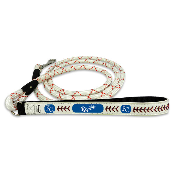 Kansas City Royals Frozen Rope Baseball Leather Leash - M