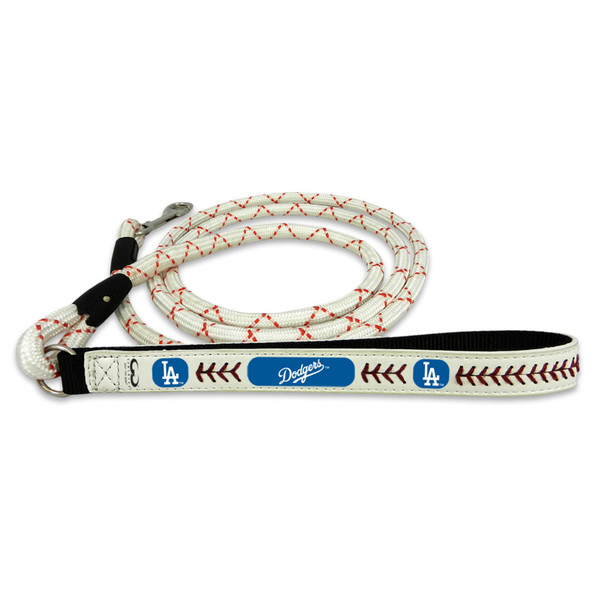 Los Angeles Dodgers Frozen Rope Baseball Leather Leash - L
