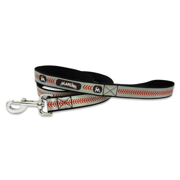 Miami Marlins Pet Leash Reflective Baseball Size Small