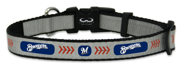 Milwaukee Brewers Reflective Toy Baseball Collar