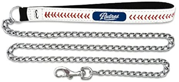 San Diego Padres Pet Leash Baseball Leather Size Medium