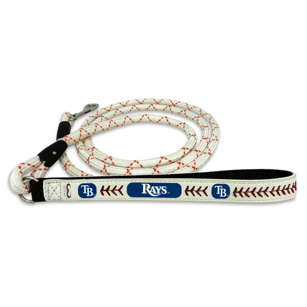 Tampa Bay Rays Frozen Rope Baseball Leather Leash - L
