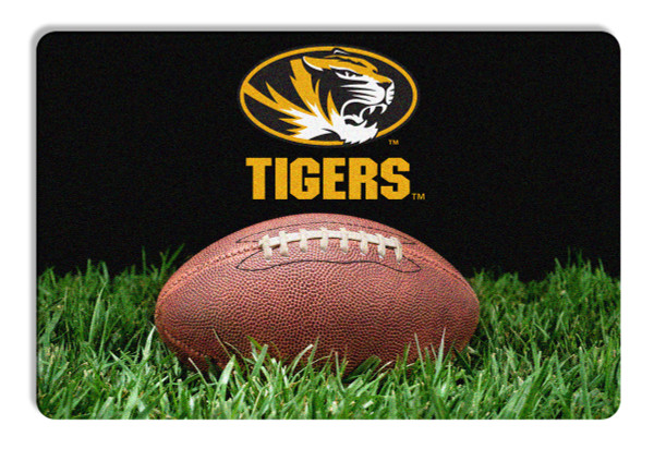 Missouri Tigers Classic Football Pet Bowl Mat - L