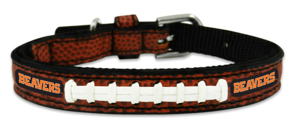 Oregon State Beavers Classic Leather Toy Football Collar