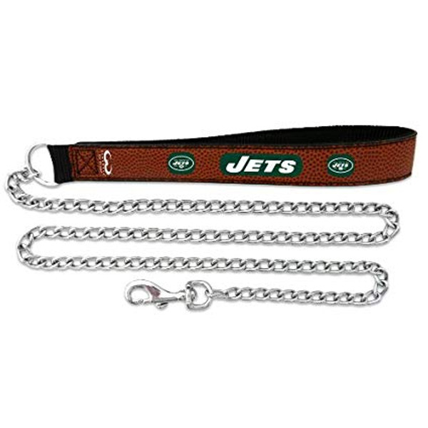 New York Jets Football Leather Leash - L
