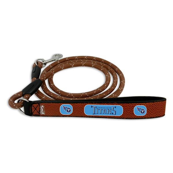 Tennessee Titans Pet Leash Leather Frozen Rope Football Size Medium