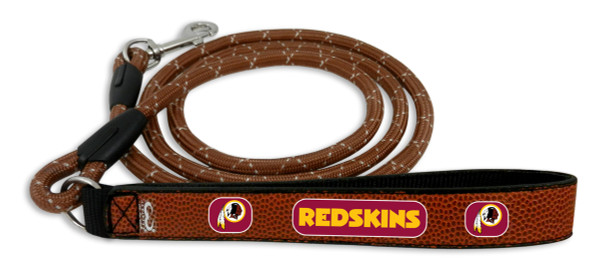 Washington Commanders Pet Leash Leather Frozen Rope Football Size Medium