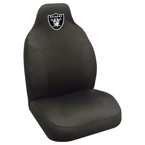 Las Vegas Raiders Seat Cover  Raider Shield Primary Logo Black