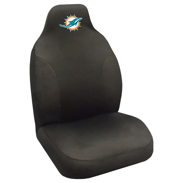 Miami Dolphins Seat Cover  Dolphin Primary Logo Black
