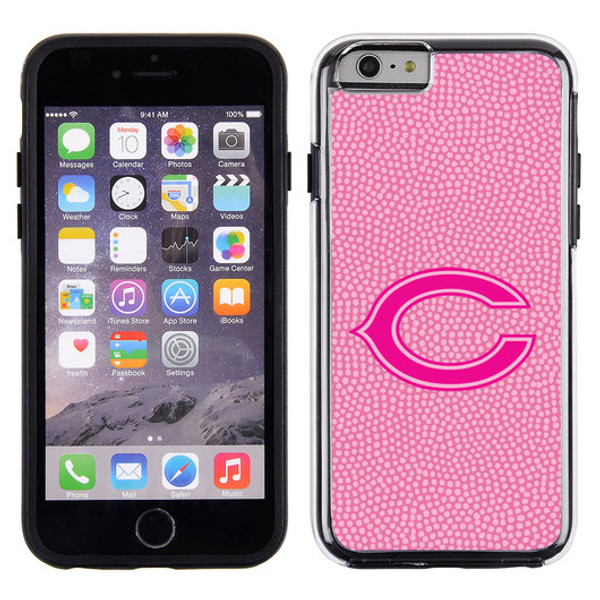 Chicago Bears Phone Case Pink Football Pebble Grain Feel iPhone 6