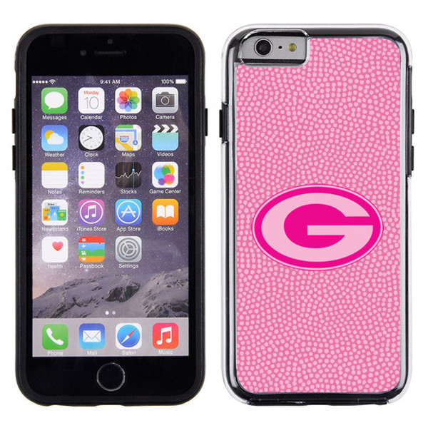 Green Bay Packers Pink NFL Football Pebble Grain Feel IPhone 6 Case -