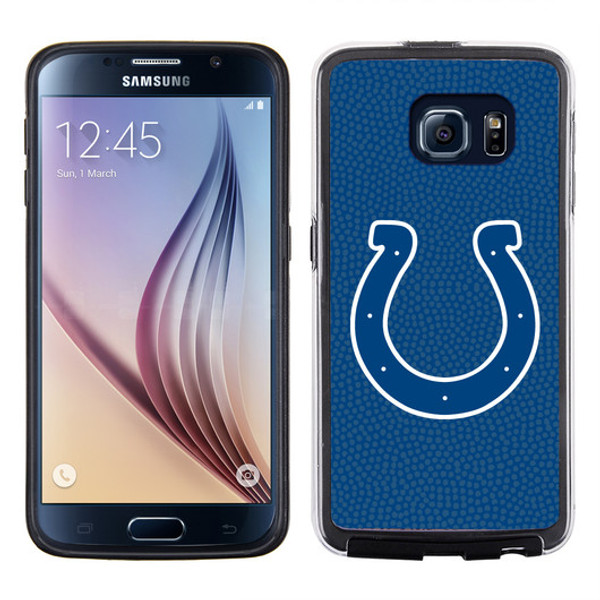 Indianapolis Colts Phone Case Team Color Football Pebble Grain Feel Samsung Galaxy S6