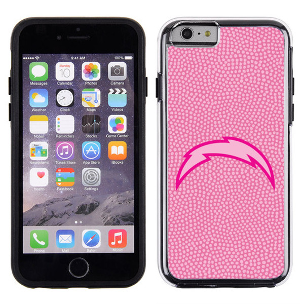 San Diego Chargers Pink NFL Football Pebble Grain Feel IPhone 6 Case -
