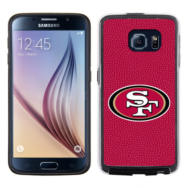 San Francisco 49ers Phone Case Team Color Football Pebble Grain Feel Samsung Galaxy S6
