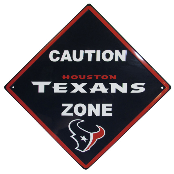 Houston Texans Caution Wall Sign Plaque