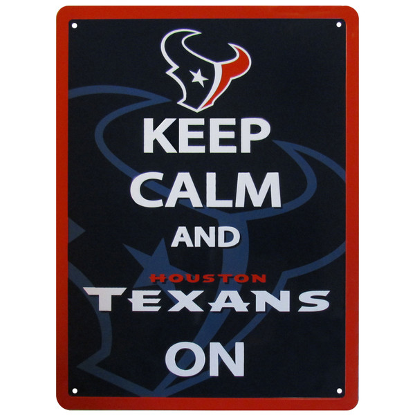 Houston Texans Keep Calm Sign