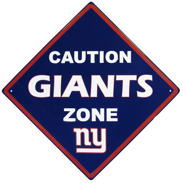 New York Giants Caution Wall Sign Plaque