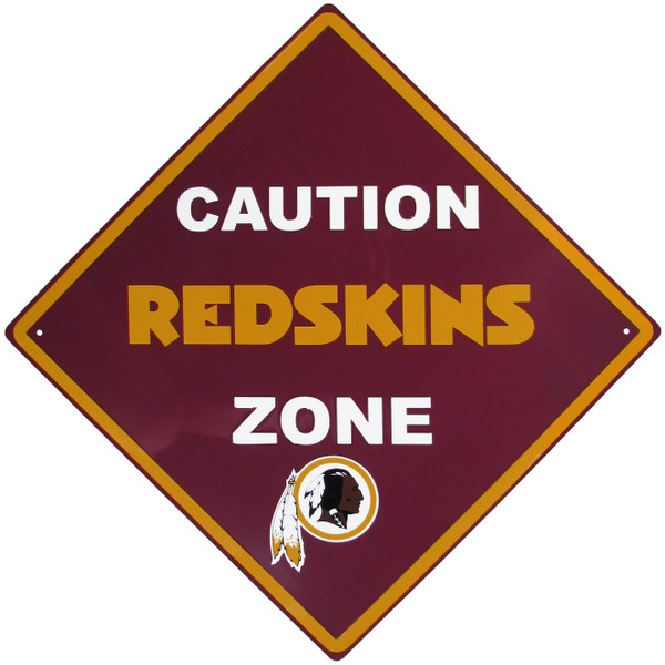 Washington Redskins Caution Wall Sign Plaque