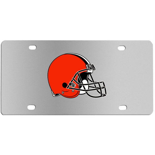 Cleveland Browns Steel License Plate Wall Plaque