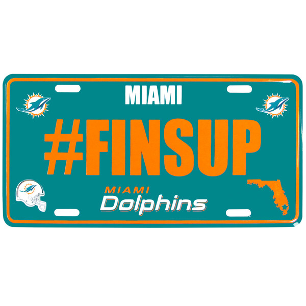 Miami Dolphins Hashtag License Plate