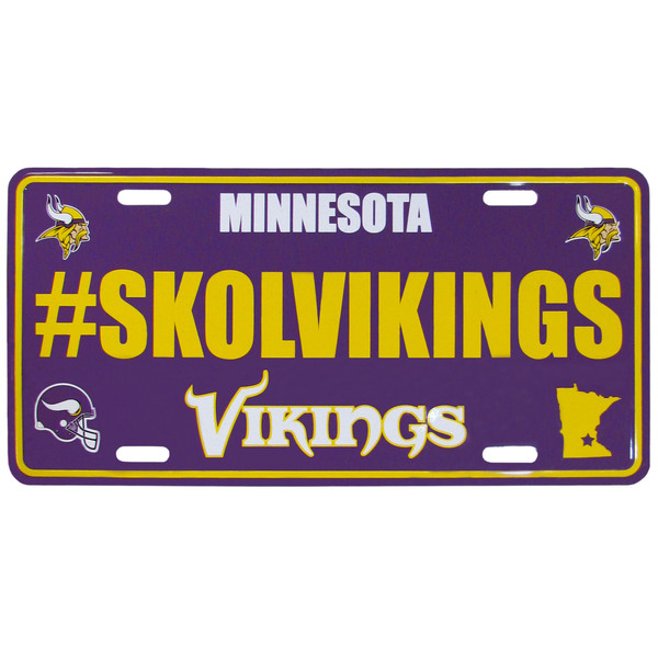 Minnesota Vikings Hashtag License Plate