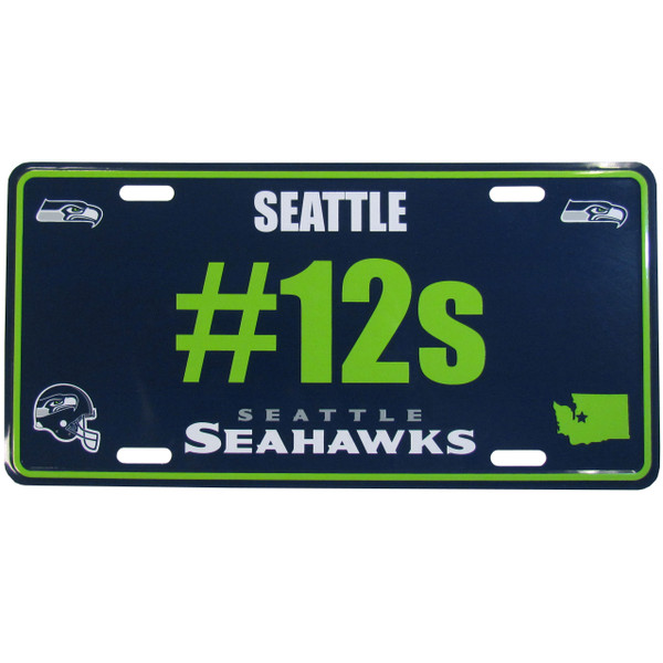 Seattle Seahawks Hashtag License Plate