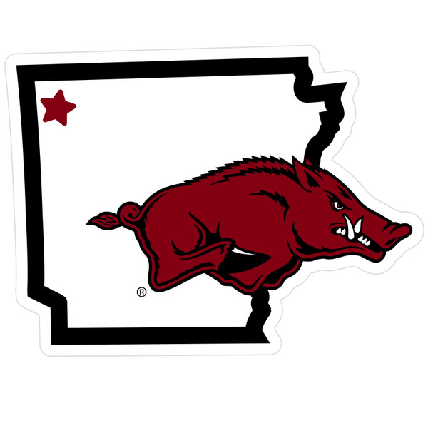 Arkansas Razorbacks Home State 11 Inch Magnet