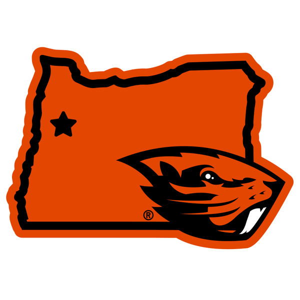 Oregon St. Beavers Home State 11 Inch Magnet