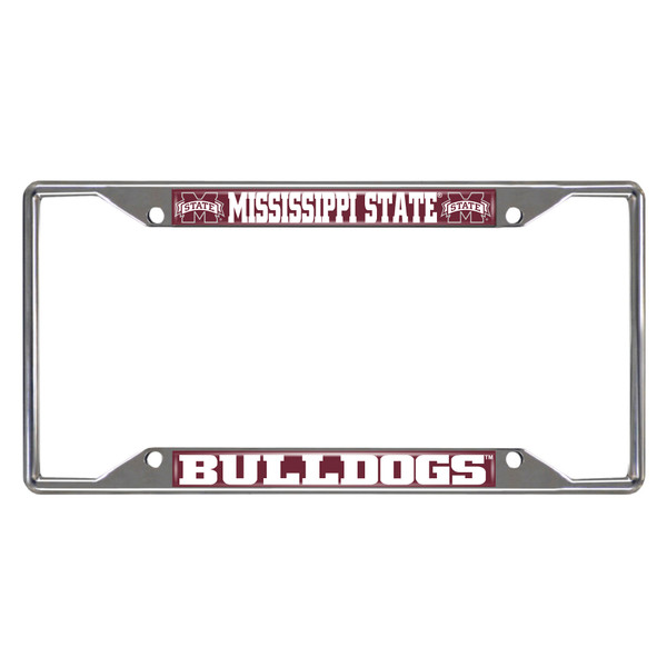 Mississippi State University - Mississippi State Bulldogs License Plate Frame "M State" Logo and Wordmark Maroon