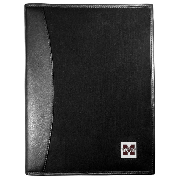 Mississippi St. Bulldogs Leather and Canvas Padfolio