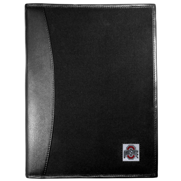 Ohio St. Buckeyes Leather and Canvas Padfolio