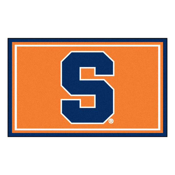 Syracuse University - Syracuse Orange 4x6 Rug S Primary Logo Orange