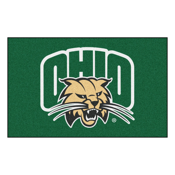 Ohio University - Ohio Bobcats Ulti-Mat Bobcat OHIO Logo Green