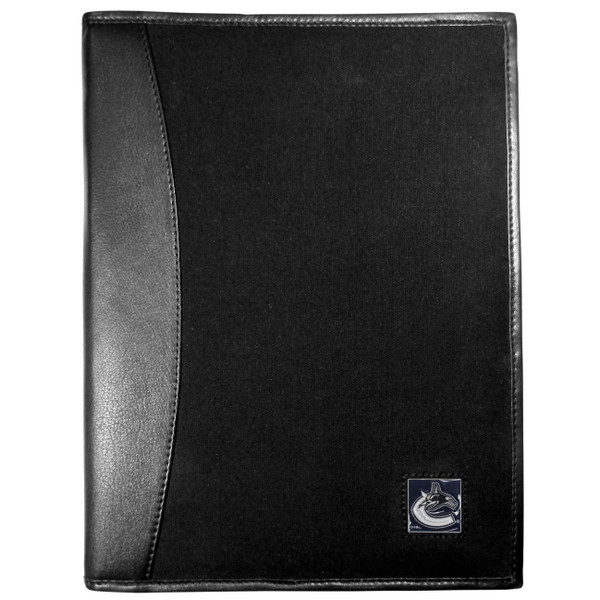 Vancouver Canucks® Leather and Canvas Padfolio