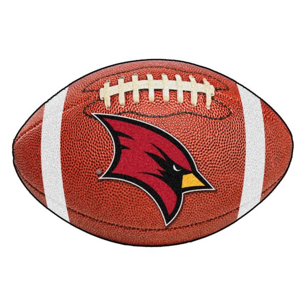 Saginaw Valley State University - Saginaw Valley State Cardinals Football Mat "Cardinal" Logo Brown
