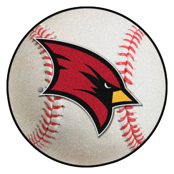 Saginaw Valley State University - Saginaw Valley State Cardinals Baseball Mat "Cardinal" Logo White
