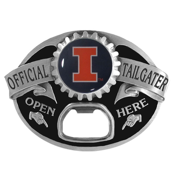 Illinois Fighting Illini Tailgater Belt Buckle