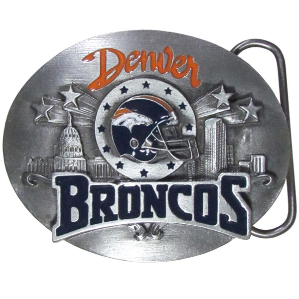 Denver Broncos Team Belt Buckle
